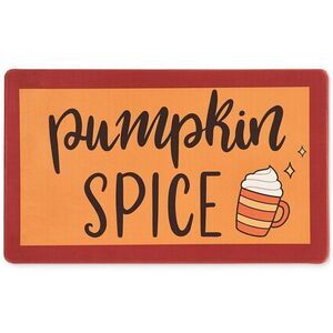 VCNY HOME Pumpkin Spice Fall Kitchen Mat, 18" x 30"